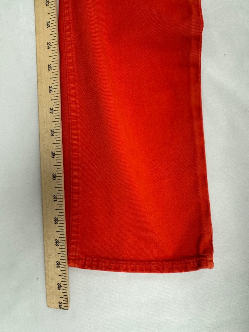 NWT Ralph Lauren Purple Label Men's Orange Denim Jeans Size 36 X 34 - Picture 7 of 13